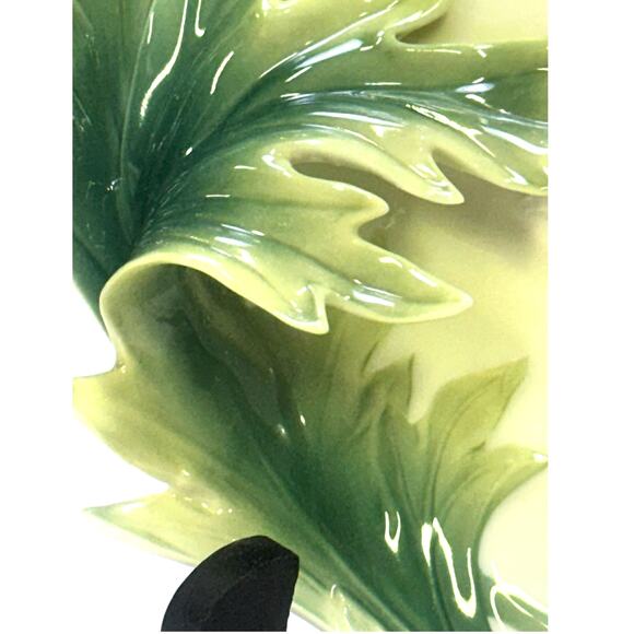 Franz Porcelain Ladybug Design Sculptured Porcelain FZ00594 Dessert Plate Tray - Picture 6 of 12